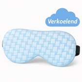 Ella Verkoelend Slaapmasker vrouwen & mannen - Oogmasker met velvet stoffen kant - Verstelbaar - Slaapmaskers