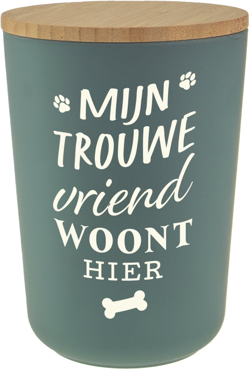 Koekjes pot hond - mijn trouwe vriend woont hier