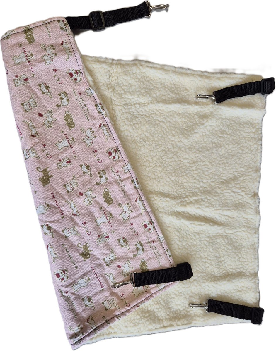 DIEZA HANGMAT L 58X47CM ROZE MET KATJES