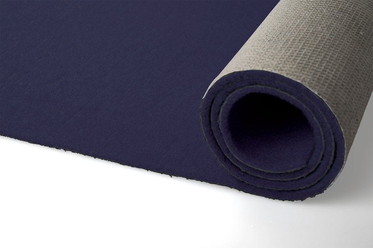 GJ Floors - marineblauwe indoor/outdoor loper | Dallas - Breedte: 1 / 2 meter - Dikte: 5 mm - Geschikt voor: Indoor / Outdoor