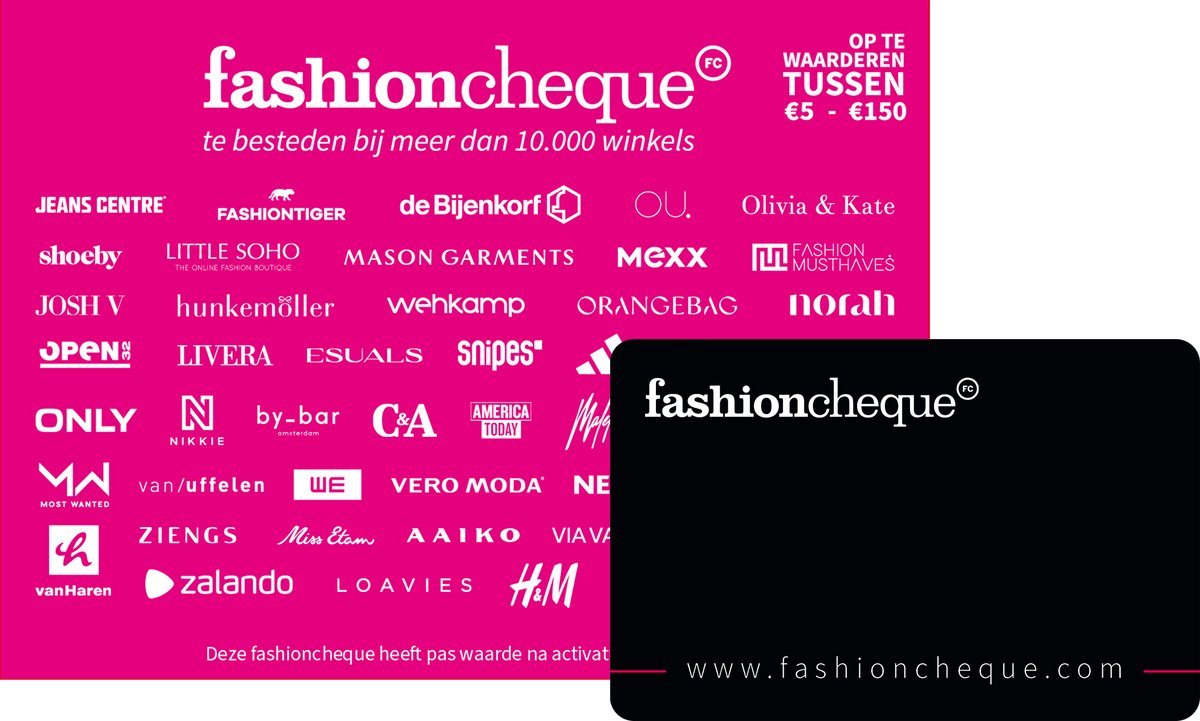 fashioncheque roze – Cadeaukaart 75 euro — cadeau in Cadeaubonnen - foto 2