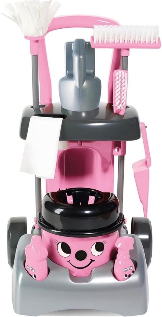 Thuys – Schoonmaakkar – Poets Wagen – Schoonmaakkast – 59 x 31 x 29cm – Roze