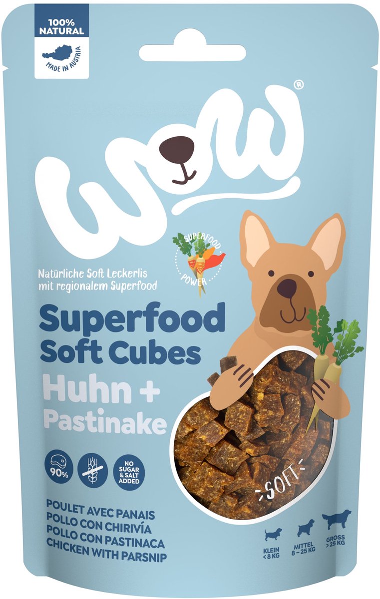 WOW! Soft Cubes - Kip & Pastinaak - 150 g