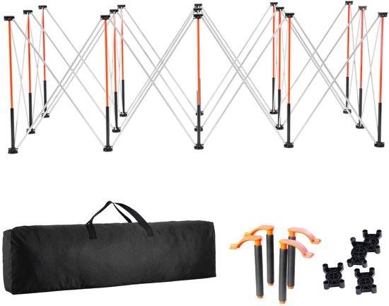 Foto: Draagbare opvouwbare montagestandaard 970 x 215 x 350 mm opvouwbare werkbank met een draagvermogen van 2724 kg en opbergtas zonder tafelblad voor garage en werkplaats