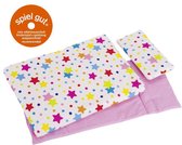 Goki Dolls Literie Étoiles Couette + Oreiller