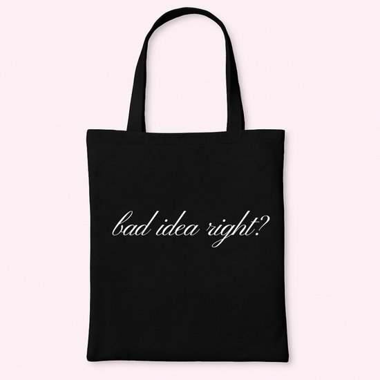 Olivia Rodrigo - Olivia Merch - Sac fourre-tout - Cadeau pour fan - Katoen durable - Longues anses - mauvaise idée, n'est-ce pas ?