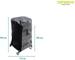 Xstrong Premium BBQ Hoes Waterdicht Ø74 x 98 cm – Barbeque Hoes – Extra sterk – Voor BBQ’s en Kamado’s tot ca. 21 inch