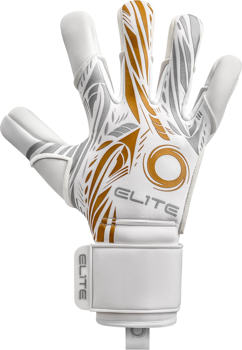 Elite Sport Nobre Real Keepershandschoenen - Wit / Goud | Maat: 11