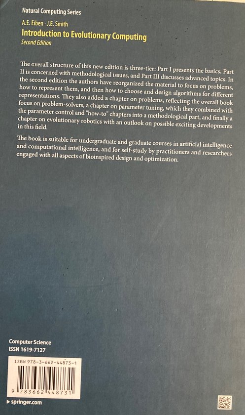 Introduction to Evolutionary Computing, J.E. Smith | 9783662448731 ...