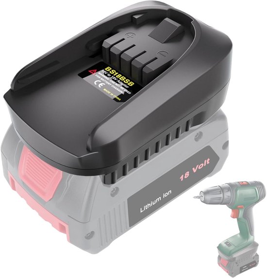 TPDL 2 stuks Power Wheel accuadapter voor Bosch 18 V