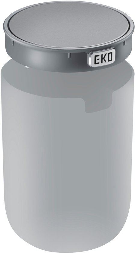 EKO - Fandy Tafelprullenbak 1,5 Liter - Grijs - Kunststof