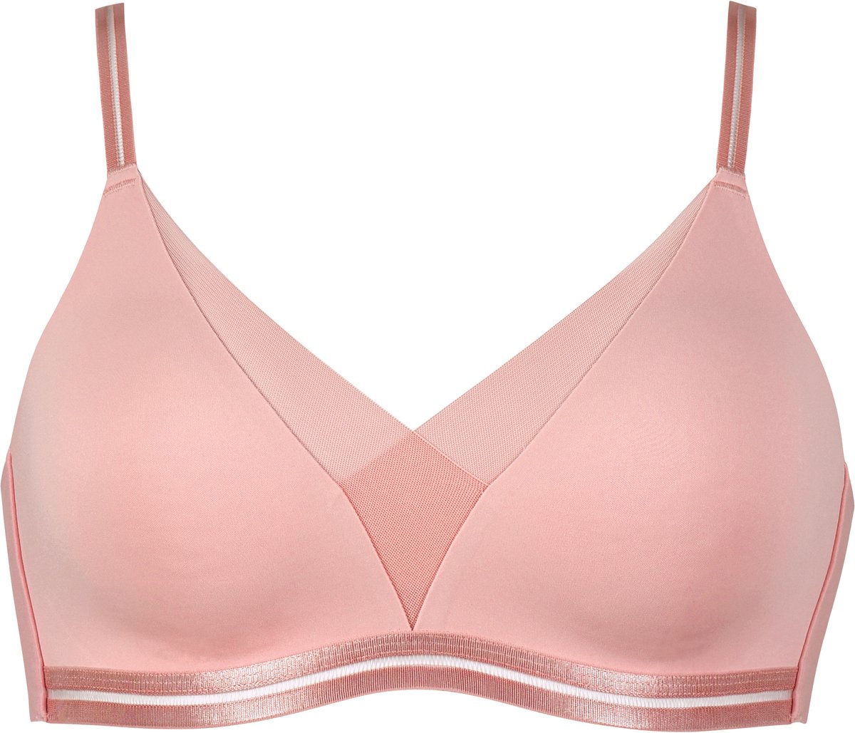 Naturana Soft bh met mesh detail - 5658 - Pink Rose