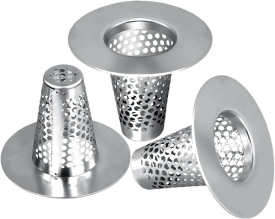 3 stuks Haarvanger Afvoerfilter - Houdt Loodgieterswerk Schoon En Niet 3 stuks Haarvanger Afvoerfilter - Houdt Loodgieterswerk Schoon En Niet