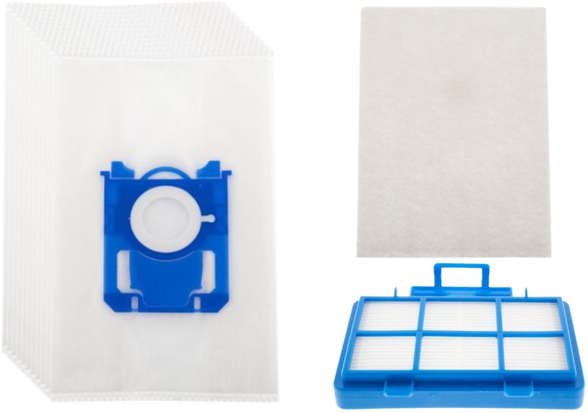 Kleanburg® - Philips PowerGo -Onderhoudsset - 10 Stofzuigerzakken - 1 HEPA-filter - 1 Motorfilter