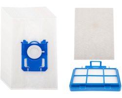 Kleanburg® - Geschikt voor Philips PowerGo -Onderhoudsset - 10 Stofzuigerzakken - 1 HEPA-filter - 1 Motorfilter
