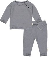 Levv Baby jongens setje overslag shirt en broek marine streepje maat 44
