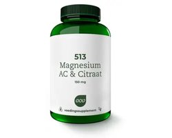 AOV 513 Magnesium Bisglycinaat & Citraat - 2 x 180 tabletten - 180 stuks