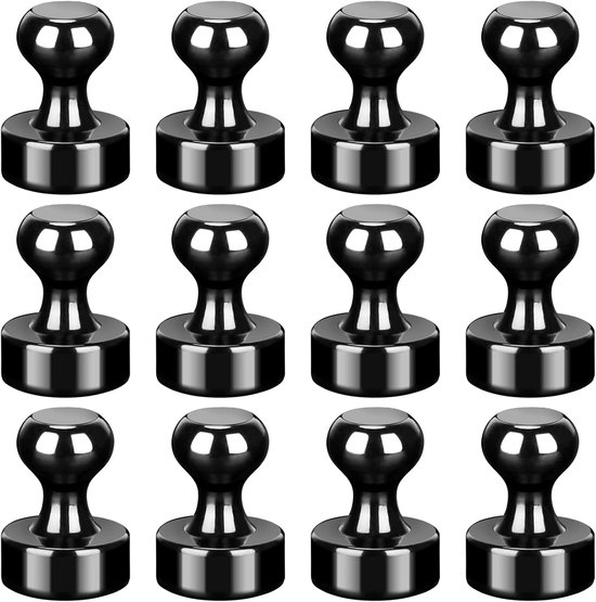 Foto: Magneten super sterke magneten brute strength neodymium magneet sterk magneten koelkast whiteboard magneten mini magneetjes platte magneet koelkastmagneten magneten whiteboard koelkast magneten 12 stuks zwart