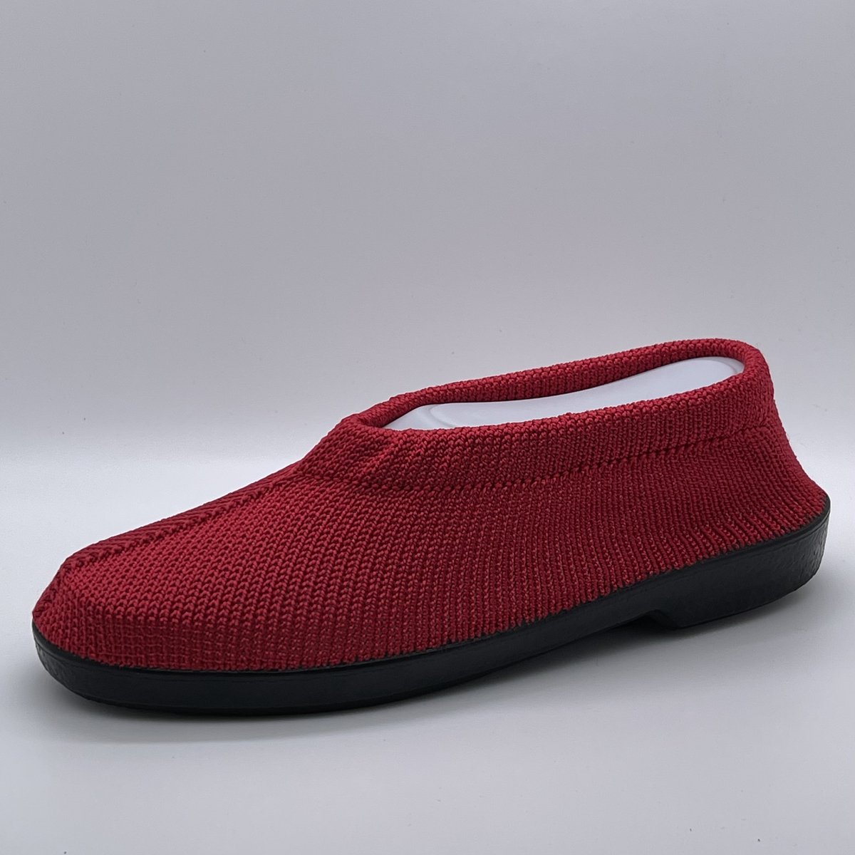 Gebreide Portugese Schoen - Rood Karmijn - Maat 39 - Instappers - Pantoffel
