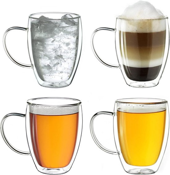 Sublime Dubbelwandig Koffieglas 40 cl Hoog bedrukken - Riké Group