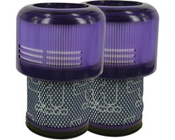 Multaparts® HEPA Filter cassette (set a 2 stuks) geschikt voor Dyson V11 & V15 - Wasbaar - | Gemaakt van duurzaam katoen en eenvoudig te reinigen | Meet op voor je besteld | Vervanger voor Dyson 970013-02