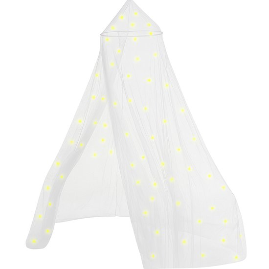 Klamboe Glow in the dark sterrenhemel - Hemelbed voor Kinderkamer of Volwassenen - Hemeltje en Bedtent - Baby Muggennet Bedhemel Decoratie
