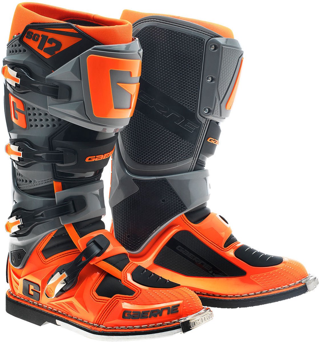 Gaerne SG-12 Grijs Zwart Oranje Crosslaarzen - Laars