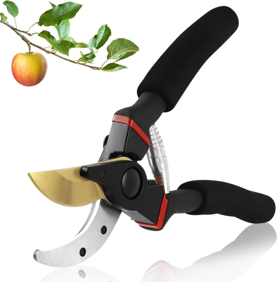 Garden Scissors Professional Bonsai Scissors Cutting Diameter 20 mm Large Bypass Plant Shears Flower Shears for Branches Roses Flowers Plants (2)