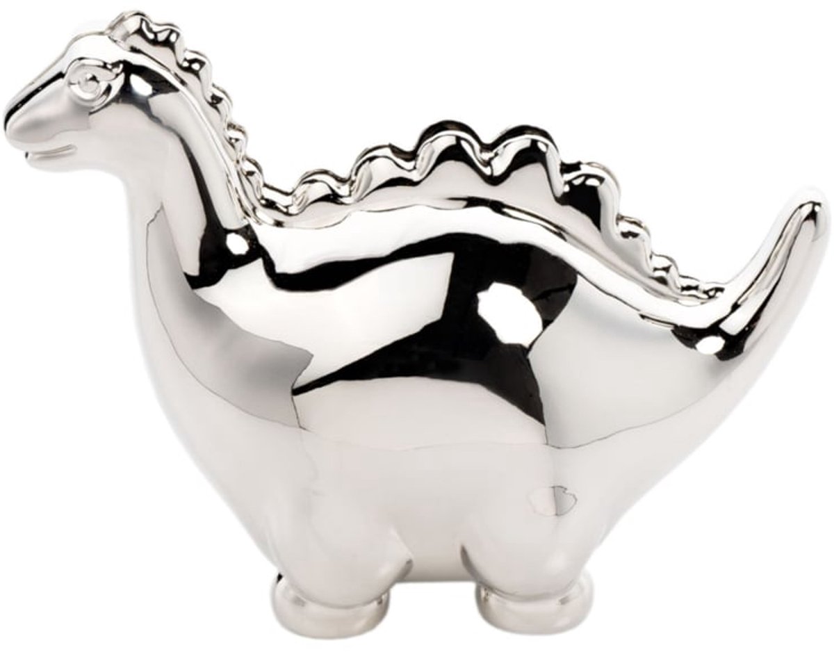 Spaarpot Dinosaurus - Verzilverd - Bambino - Dino