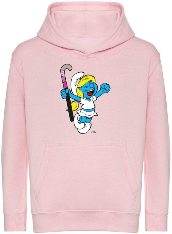 Pull à capuche Hingly Schtroumpfette rose Hockey taille 12-13