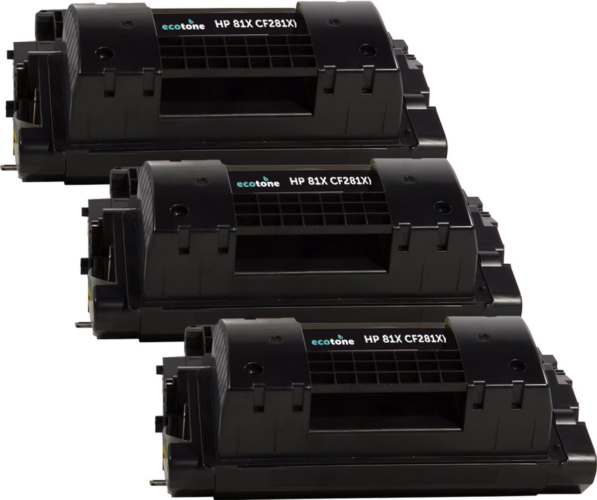 Ecopack (Replaces HP 81X CF281X toner) 3xBL - (BL 3x25000 Pages)