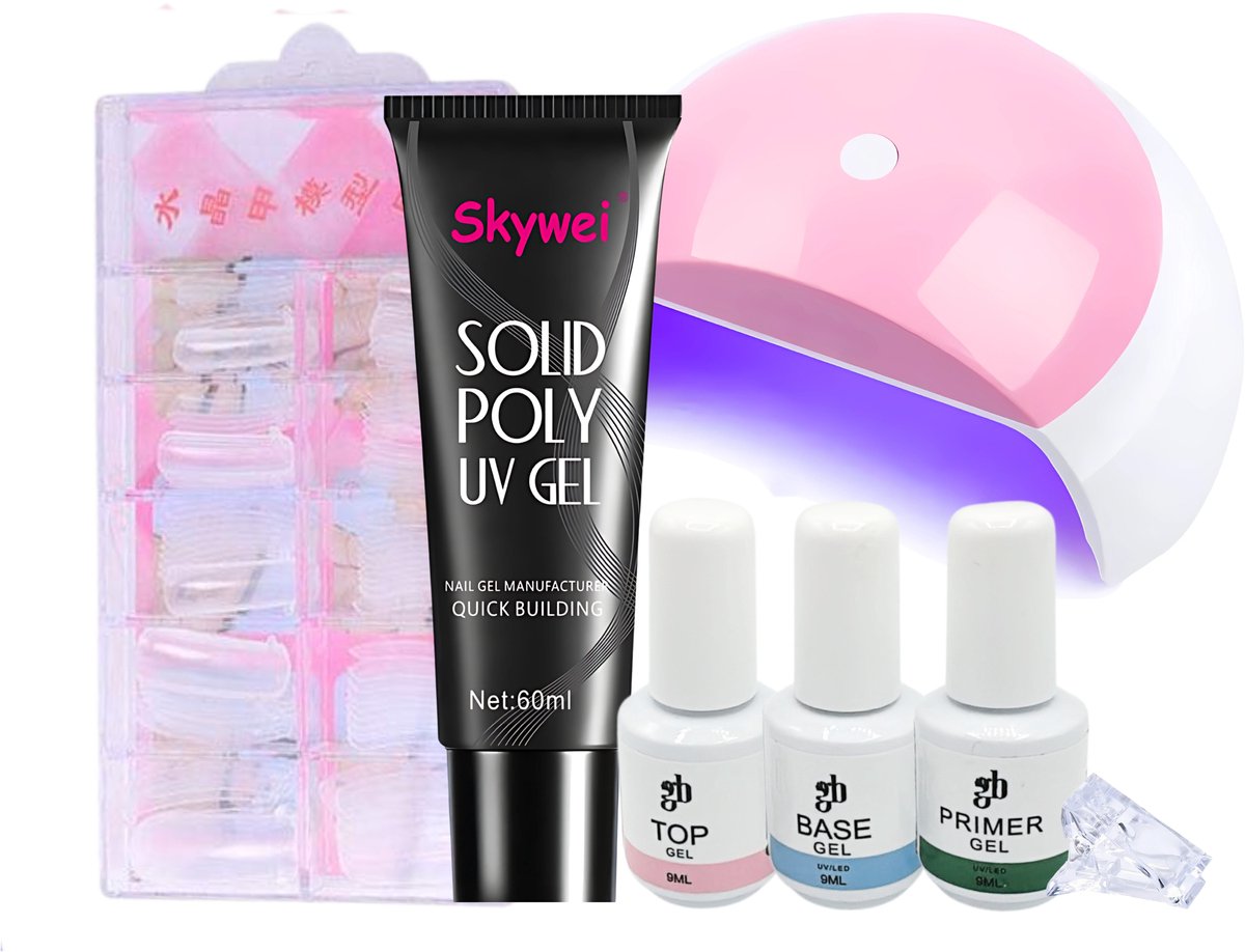 Guardian Beauty Solid Polygel Nagelset - Skywei #015 - 60ml - Nagelverlengingsgelset