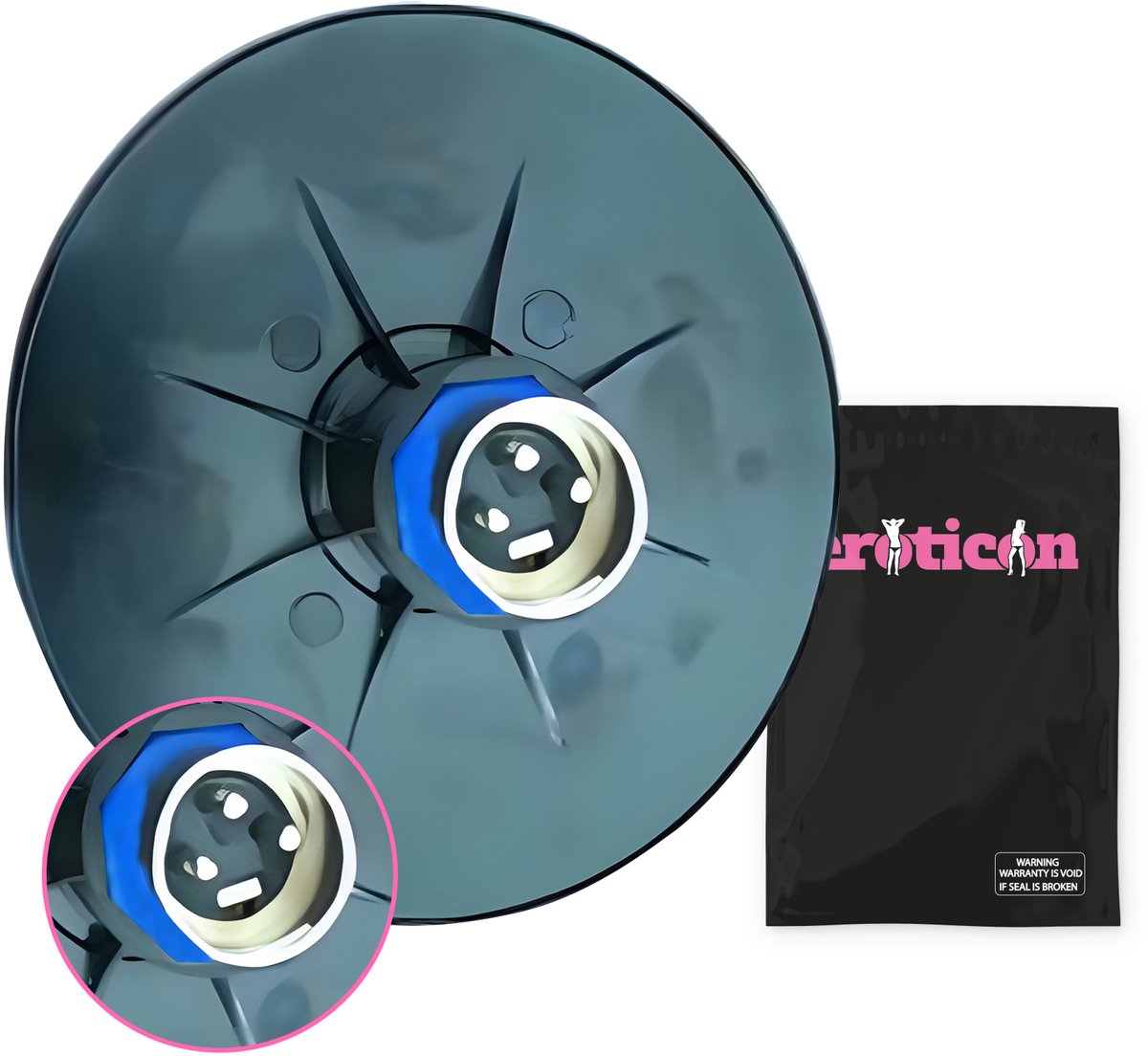 Goedkoopste Eroticon - 3XLR naar Suction Cup Zuignap Verloopstuk - Voor Eroticon Sex Machine - Seksmachine - Neukmachine - Corrector