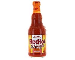 Frank's RedHot Wings Sauce, pittige cayennepepersaus 1 x 680 ml - Perfect voor kippenvleugels, gegrild vlees en meer - Glutenvrij, gemaakt met Mexicaanse cayennepeper met Kajal Sticker