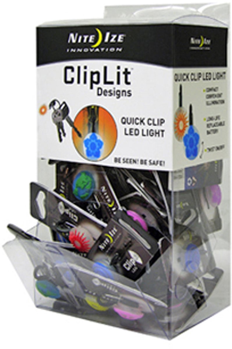 Nite Ize ClipLit Designs Gravity Bin 60 stuks Zaklampen/verlichting Assorti