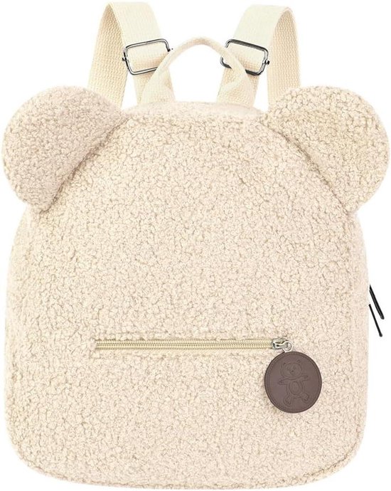 Aomig Harige minirugzak voor kinderen, kleine schattige pluche schoolrugzak voor peuters, kleuter- of basisschoolrugzak, verstelbare kleine uniseks rugzak voor schoolreizen, Kaki, Plush Backpack