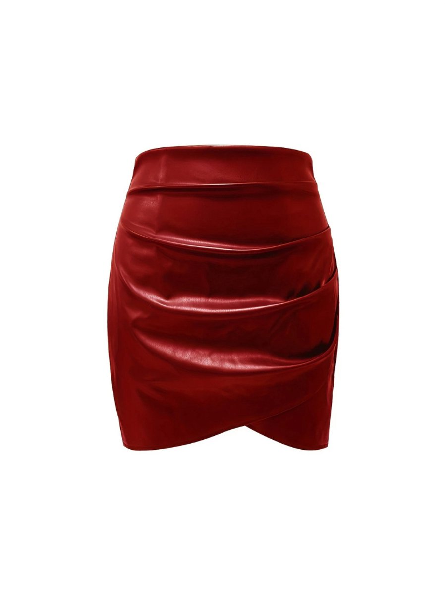 Bovista Leren Rok Broek Legging Dames Jurk Latex Rood