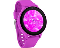 one2track Connect ONE paars | GPS horloge voor kinderen | Bekijk de locatie van je kind. Stel veilige zones in. En videobellen met de leukste smartwatch voor kinderen