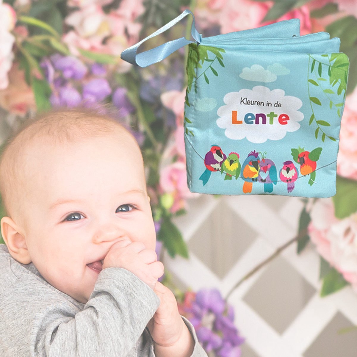 Splendid Uitgeverij® - 4 zachte knisperboekjes in seizoenen - Dieren, kleuren, tellen en zoeken - Buggyboekje voor de kleine handjes - Eerste jaar baby speelgoed - Jongen / Meisje - 0 jaar / 6 maanden / 1 jaar - Kleine cadeautjes - Eerste woordjes — afbeelding 4