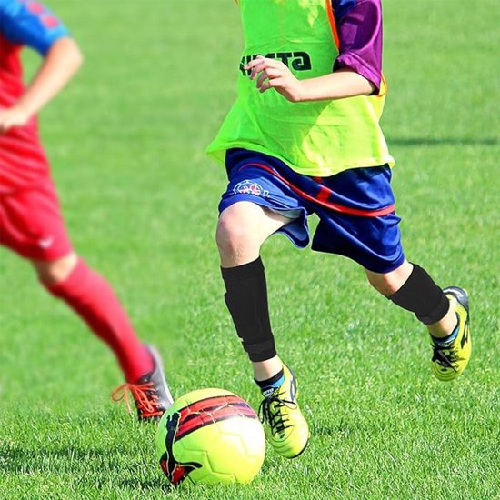 Allecto Plus - Voetbalsokken voor kinderen - Sportsokken voor beginners - Rood, blauw, zwart - Maat 32 - Geschikt voor hardlopen en voetbaltraining van Allecto Plus — afbeelding 5