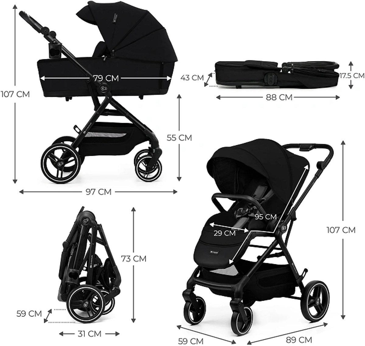 Kinderkraft YOXI 3-in-1 Kinderwagen (EAN: ...6183) - afbeelding 3