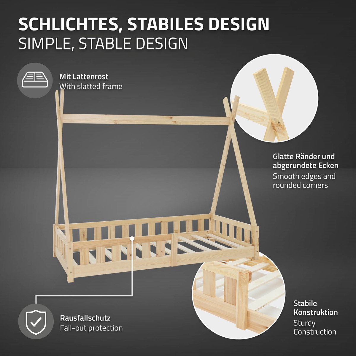 ML ML Design Tipi Kinderbed - afbeelding 3