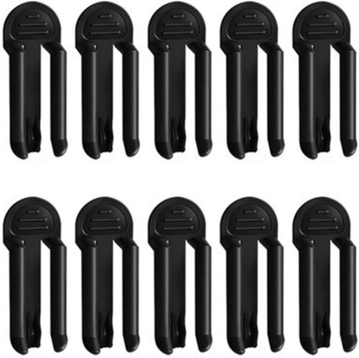 Goedkoopste Allecto Plus - Afvalzak Klem 10 stuks plastic clip vuilnisbak vuilniszak houder anti-slip bevestigingsclip vuilnisemmer-schuiver