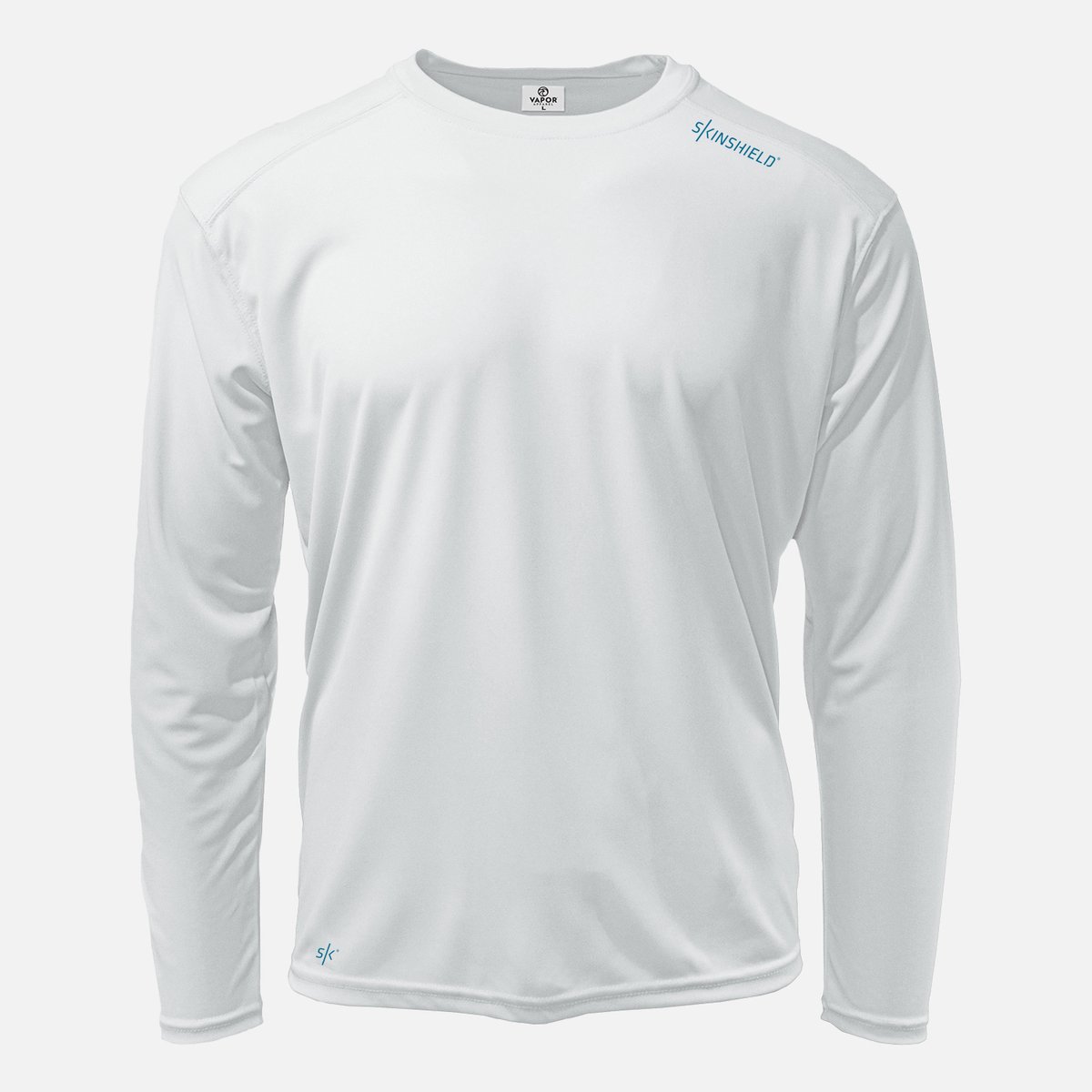 SKINSHIELD UV Shirt Repreve met lange mouwen voor heren FACTOR 50+ Zonbescherming UV werend Wit