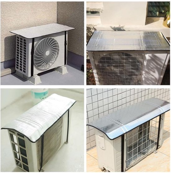 Beschermhoes voor Buiten Airconditioningseenheden - Aluminium - 80 x 40cm van Merkloos	 — afbeelding 3
