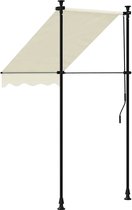 vidaXL-Luifel-uittrekbaar-100x150-cm-stof-en-staal-crèmekleurig