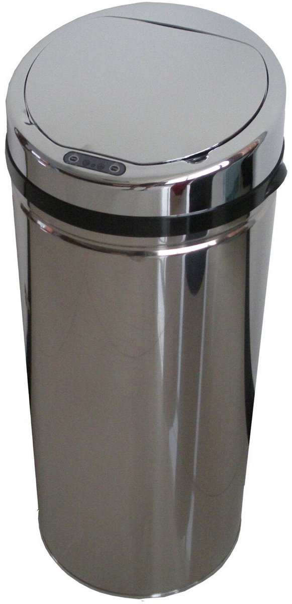 Hailo Selekta - Sensor Prullenbak 42 liter - Chroom - RVS - Kunststof