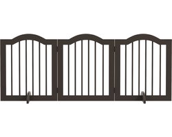 PawHut hondenhek - 3 panelen - opvouwbaar - voor kleine honden