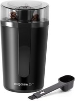 Bol.com Aigostar Natural 30RRJ - Elektronische Koffiemolen - koffiemaler - Coffee Grinder - Kruidenmolen - BPA-vrij - 200W - Zwart aanbieding