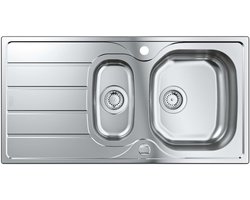 GROHE – 31564SD1 – Keukenspoelbak – 2 bakken – geïntegreerde afdruip